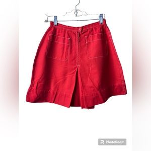Vintage Queen Casuals Red Skirt shorts